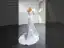 Schöne Weiß Satin Brautkleider / Hochzeitskleider 2022 Meerjungfrau Ärmellos Bandeau Blumen Rückenfreies Sweep / Pinsel Zug