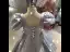 Chic / Beautiful Sky Blue Beading Sequins Flower Girl Dresses 2022 Ball Gown Square Neckline Puffy Short Sleeve Backless Prom Sweep Train Flower Girl Dresses