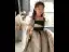 Fashion Black Spotted Evening Party Flower Girl Dresses 2022 A-Line / Princess Square Neckline Puffy Short Sleeve Floor-Length / Long Flower Girl Dresses