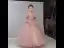 Chic / Beautiful Blushing Pink Beading Pearl Sequins Lace Flower Flower Girl Dresses 2022 A-Line / Princess Scoop Neck Appliques Short Sleeve Floor-Length / Long Prom Flower Girl Dresses