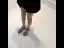 Romain Été Beige Vêtement de rue Plage Plate Sandales Femme 2022 T-Strap Peep Toes / Bout Ouvert Sandales