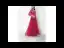 Bling Bling Fall Burgundy Evening Dresses  2018 A-Line / Princess V-Neck 1/2 Sleeves Glitter Tulle Beading Rhinestone Floor-Length / Long Ruffle Backless Formal Dresses
