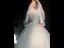Muslim Elegant Ivory Beading Pearl Sequins Winter Wedding Dresses 2023 Ball Gown High Neck Long Sleeve Royal Train Wedding