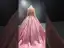High-end Vintage / Retro Candy Pink Beading Pearl Sequins Prom Dresses 2022 Satin Ball Gown Scoop Neck Long Sleeve Backless Court Train Prom Formal Dresses