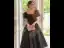 Audrey Hepburn-Stil Schwarz Ballkleider 2022 A Linie Eckiger Ausschnitt Geschwollenes Kurze Ärmel Rückenfreies Wadenlang Ball Festliche Kleider