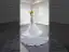 Luxe Blanche Fait main Perlage Perle Paillettes Robe De Mariée 2022 Trompette / Sirène Une épaule Sans Manches Dos Nu Tribunal Train Mariage