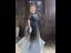 Chic / Belle Noire Perlage Perle Paillettes Robe De Soirée 2023 Princesse Col Haut Manches Courtes Longue Soirée Robe De Ceremonie