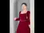 Elegant Burgundy Velour Winter Prom Dresses 2023 A-Line / Princess Square Neckline Pearl Long Sleeve Backless Bow Floor-Length / Long Prom Formal Dresses