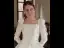 High-end Ivory Satin Appliques Winter Wedding Dresses 2023 Square Neckline A-Line / Princess Long Sleeve Backless Court Train Wedding