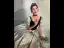 Elegant Black Glitter Prom Dresses 2023 A-Line / Princess Square Neckline Short Sleeve Backless Floor-Length / Long Prom Formal Dresses