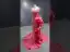 Haut de Gamme Chic / Belle Rose Bonbon Perlage Faux Diamant Paillettes Volants Robe De Soirée 2023 Trompette / Sirène Encolure Carrée Sans Manches Dos Nu Tribunal Train Soirée