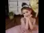 Chic / Beautiful Blushing Pink Bridal Short Flower Girl Dresses 2021 Ball Gown Scoop Neck Beading Crystal Sequins Lace Flower Short Sleeve Wedding Party Dresses
