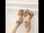 Romain Beige Plage Plate Sandales Femme 2021 Rivet Bride Cheville Peep Toes / Bout Ouvert Sandales