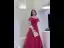 Chic / Beautiful Burgundy Glitter Evening Dresses  Prom Dresses 2021 A-Line / Princess Off-The-Shoulder Beading Sequins Short Sleeve Backless Floor-Length / Long Evening Party Prom Formal Dresses