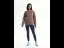 Casual Women Solid Color Brown Sweatshirts 2021 Loose Scoop Neck Long Sleeve Cotton Fall Winter Tops