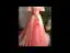 Modern / Fashion Watermelon Gradient-Color Prom Dresses 2019 A-Line / Princess Off-The-Shoulder Short Sleeve Appliques Lace Pearl Sash Sweep Train Ruffle Backless Formal Dresses