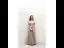 Elegant Pearl Pink Prom Dresses 2019 A-Line / Princess Off-The-Shoulder Short Sleeve Appliques Flower Pearl Beading Floor-Length / Long Ruffle Backless Formal Dresses