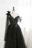 Illusion Schwarz Pailletten Glanz Ballkleider 2024 A Linie One-Shoulder Ärmellos Rückenfreies Lange Ball Festliche Kleider