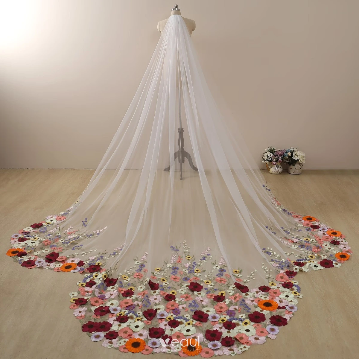 Saffron - tulle wedding veil - bridal accessories - WED2B