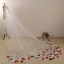 Flower Fairy White 3D Lace 1.5 m Wedding Veils 2024 Tulle Bridal Wedding Accessories