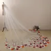 Bloemenfee Witte 3D kant 1.5 m Bruidssluier 2024 Tule Bruids Huwelijk Accessoires