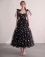 Stjernehimmel Sorte Guld Stjerne Gallakjoler Sweetheart Midi Prinsesse Graduation Kjoler 2026