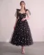 Stjernehimmel Sorte Guld Stjerne Gallakjoler Sweetheart Midi Prinsesse Graduation Kjoler 2026
