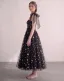Stjernehimmel Sorte Guld Stjerne Gallakjoler Sweetheart Midi Prinsesse Graduation Kjoler 2026