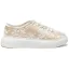 Chic / Belle Chaussure De Mariée Champagne En Dentelle Fleur Mariage Baskets 2024 4 cm Plateforme À Bout Rond Chaussure De Mariée
