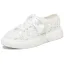 Mode Ivoire En Dentelle Rose Chaussure De Mariée Mariage Baskets 2024 4 cm Plateforme À Bout Rond Chaussure De Mariée