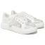 Chic / Beautiful Ivory Rhinestone Bow Wedding Sneakers 2024 4 cm Platform Round Toe Wedding Shoes