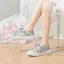 Fashion Bling Bling Silver Sequins Wedding Sneakers 2024 4 cm Platform Round Toe Wedding Shoes