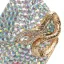 Glittrande Multi-Färger Rhinestone Brudskor 2022 Läder 10 cm Stilettklackar Spetsiga Bröllop Pumps Högklackade