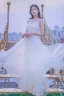 Chic / Belle Blanche Princesse Robe De Bal 2022 Encolure Dégagée Sans Manches Dos Nu Longue Robe De Ceremonie