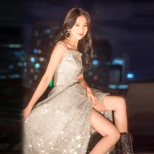 Sparkly Silver Sequins Evening Dresses 2022 A-Line / Princess Spaghetti Straps Sleeveless Backless Floor-Length / Long Evening Party Formal Dresses