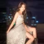 Sparkly Silver Sequins Evening Dresses 2022 A-Line / Princess Spaghetti Straps Sleeveless Backless Floor-Length / Long Evening Party Formal Dresses