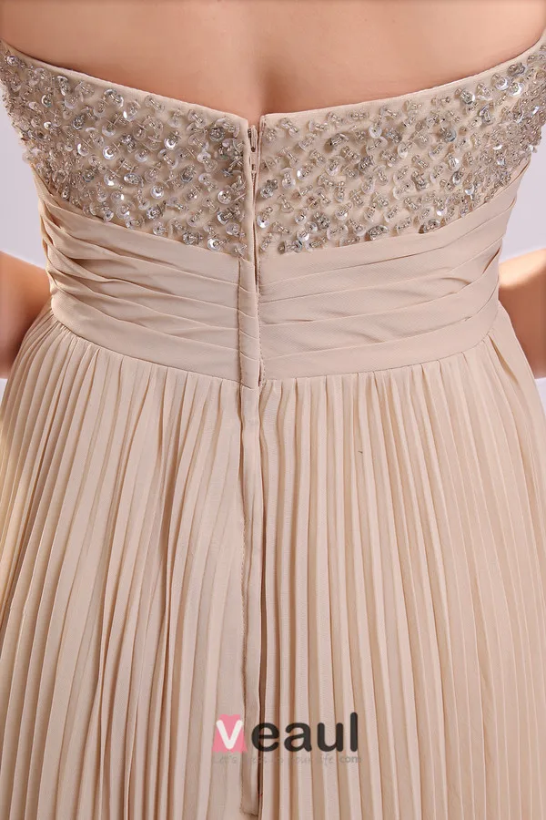 2015 Sweet Empire Waiste Sleeveless No Train long Evening Dresses