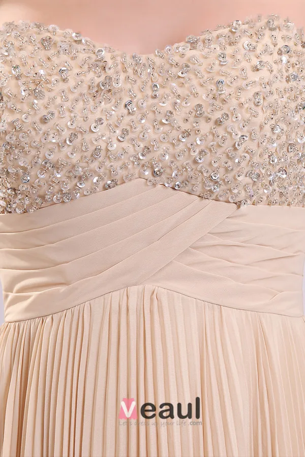 2015 Sweet Empire Waiste Sleeveless No Train long Evening Dresses