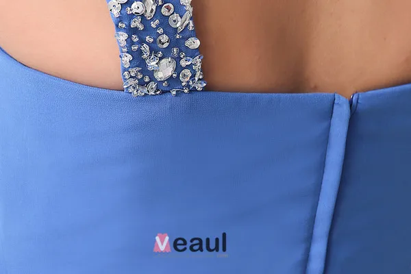 Les Plus Belles Robes De Soirée À Long Regard D'une Épaule Fermeture Éclair Longueur Du Plancher