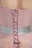 Longues Robe De Soirée Une Épaule Lisse Manches Roses