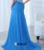 2015 Delicate Floor-length Sleeveless Blue long Evening Dresses