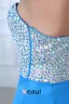 2015 Delicate Floor-length Sleeveless Blue long Evening Dresses