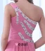 2015 Charming Chiffon Elastic Woven Satin Watermelon A-line long Evening Dresses