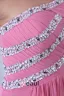 2015 Charming Chiffon Elastic Woven Satin Watermelon A-line long Evening Dresses