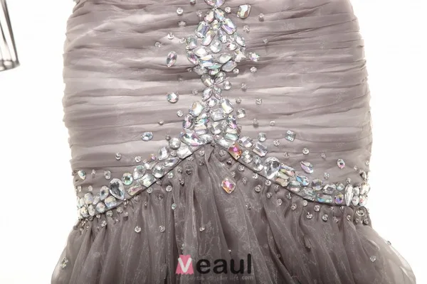 La Mode Champagne Aucun Robe De Soirée Sirène De Train