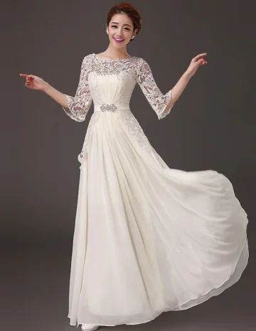 Glamour D Une Ligne D Accessoires En Cristal De Perles Parole Longueur Mousseline Robes De Soirée