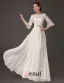 Glamour D'une Ligne D'accessoires En Cristal De Perles Parole Longueur Mousseline Robes De Soirée