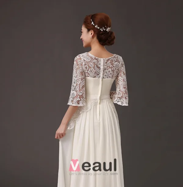 Glamour D'une Ligne D'accessoires En Cristal De Perles Parole Longueur Mousseline Robes De Soirée