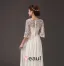 Glamour D'une Ligne D'accessoires En Cristal De Perles Parole Longueur Mousseline Robes De Soirée