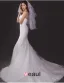 Sirène Bustier Chapelle Train Dentelle Robe De Mariée